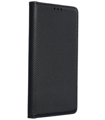 Juodas atverčiamas dėklas Xiaomi Redmi 9A telefonui "Smart Book Case"