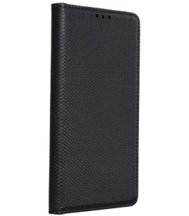 Juodas atverčiamas dėklas Huawei P30 Lite telefonui "Smart Book Case"