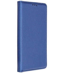 Mėlynas atverčiamas dėklas Samsung Galaxy A12 / M12 telefonui "Smart Book Case"