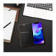 Juodas / auksinės spalvos atverčiamas dėklas Xiaomi Redmi Note 15 Pro Plus 5G telefonui "Luna Book"