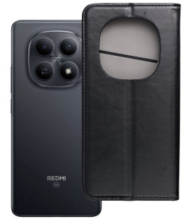 Juodas atverčiamas dėklas Xiaomi Redmi Note 15 Pro Plus 5G telefonui "Smart Magneto"