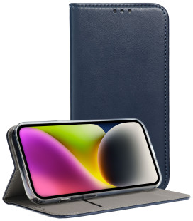 Mėlynas atverčiamas dėklas Xiaomi Redmi Note 15 Pro Plus 5G telefonui "Smart Magneto"
