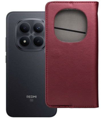 Raudonas atverčiamas dėklas Xiaomi Redmi Note 15 Pro Plus 5G telefonui "Smart Magneto"