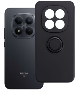 Juodas dėklas Xiaomi Redmi Note 15 Pro Plus 5G telefonui "Ring Case"