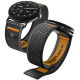 Juoda / oranžinė apyrankė Google Pixel Watch 1 / 2 / 3 / 4 / 5 (41 mm) laikrodžiui "Spigen Athlex Air"