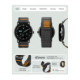 Juoda / oranžinė apyrankė Google Pixel Watch 1 / 2 / 3 / 4 / 5 (41 mm) laikrodžiui "Spigen Athlex Air"