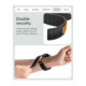 Juoda / oranžinė apyrankė Google Pixel Watch 1 / 2 / 3 / 4 / 5 (41 mm) laikrodžiui "Spigen Athlex Air"