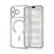 Sidabrinbės spalvos / skaidrus dėklas Apple iPhone 17 Pro / 18 Pro telefonui "Tech-Protect MagFlex Magsafe"