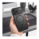 Juodas dėklas Apple iPhone 17 Pro Max / 18 Pro Max telefonui "Tech-Protect MagAir Magsafe CC"