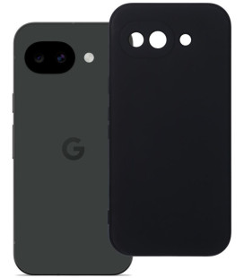 Juodas silikoninis dėklas Google Pixel 10A telefonui "Silicone Case"