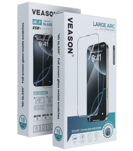 Juodi apsauginiai stiklai Samsung Galaxy A18 / A17 4G / A17 5G / A16 4G / A16 5G / M16 5G "6D Veason Pro Glass Set 10in1"