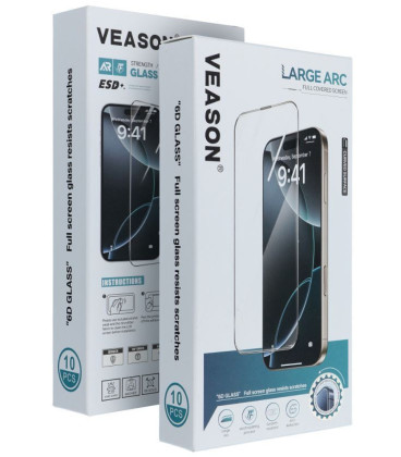 Juodi apsauginiai stiklai Samsung Galaxy A18 / A17 4G / A17 5G / A16 4G / A16 5G / M16 5G "6D Veason Pro Glass Set 10in1"