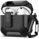 Juodas dėklas Apple Airpods 4 / 5 ausinėms "Tech-Protect Carbonox"