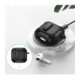 Juodas dėklas Apple Airpods 4 / 5 ausinėms "Tech-Protect Carbonox"