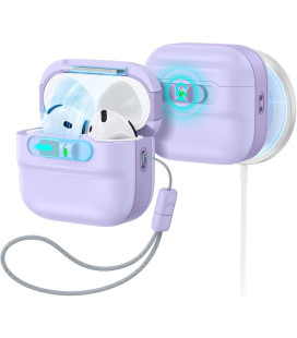 Levandos spalvos dėklas Apple Airpods 4 / 5 ausinėms "ESR Pulse Halolock Magsafe"