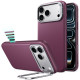 Bordo dėklas Apple iPhone 17 Pro / 18 Pro telefonui "ESR Leather Kickstand Magsafe"
