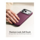 Raudonas dėklas Apple iPhone 17 Pro / 18 Pro telefonui "ESR Leather Kickstand Magsafe"