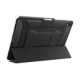 Matinis juodas atverčiamas dėklas Samsung Galaxy Tab S12 Plus 12.6 planšetei "Spigen Rugged Armor"