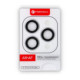 Sidabrinės spalvos kameros apsauga Apple iPhone iPhone 14 Pro / 14 Pro Max telefonui "Forcell Premium Tempered Glass Camera Lens