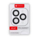 Sidabrinės spalvos kameros apsauga Apple iPhone iPhone 13 Pro / 13 Pro Max telefonui "Forcell Premium Tempered Glass Camera Lens