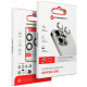 Mėlynai juoda kameros apsauga Samsung Galaxy S25 telefonui "Forcell Premium Tempered Glass Camera Lens"