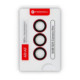 (Coral Red) kameros apsauga Samsung Galaxy S25 telefonui "Forcell Premium Tempered Glass Camera Lens"