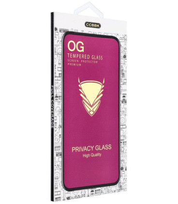 (Privacy) apsauginis grūdintas stikliukas Apple iPhone 18 Pro Max telefonui "OG 6D Premium Privacy Glass"