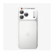 Sidabrinės spalvos kameros apsauga Apple iPhone 18 Pro Max telefonui "Spigen Optik PRO XL Glas.TR EZ Fit"