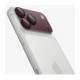 Raudona (Burgundy) kameros apsauga Apple iPhone 18 Pro telefonui "Spigen Optik PRO XL Glas.TR EZ Fit"