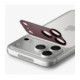Raudona (Burgundy) kameros apsauga Apple iPhone 18 Pro telefonui "Spigen Optik PRO XL Glas.TR EZ Fit"