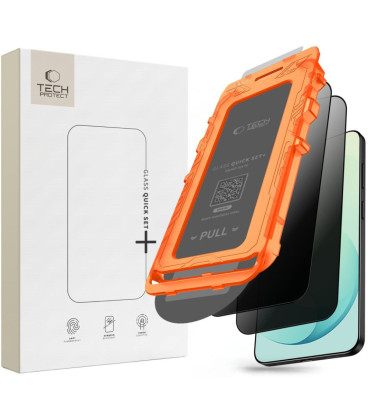 (Privacy) Apsauginis grūdintas stiklas Samsung Galaxy S26 FE telefonui "Tech-Protect Quick Set Spy+ 2-Pack"