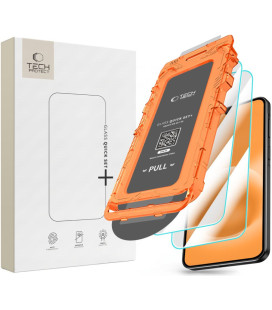 Apsauginis grūdintas stiklas Samsung Galaxy A18 4G / 5G telefonui "Tech-Protect Quick Set+ 2-Pack"