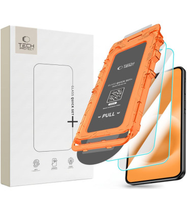 Apsauginis grūdintas stiklas Samsung Galaxy A18 4G / 5G telefonui "Tech-Protect Quick Set+ 2-Pack"