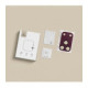 Raudona (Burgundy) kameros apsauga Apple iPhone 18 Pro Max telefonui "Tech-Protect CamFull Fit+"