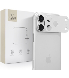 Sidabrinės spalvos kameros apsauga Apple iPhone 18 Pro telefonui "Tech-Protect CamAlloy Fit+"