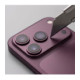 Raudona (Burgundy) kameros apsauga Apple iPhone 18 Pro Max telefonui "Tech-Protect CamAlloy Fit+"