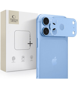 Šviesiai mėlyna kameros apsauga Apple iPhone 18 Pro Max telefonui "Tech-Protect CamAlloy Fit+"