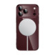 Raudonas (Burgundy) / skaidrus dėklas Apple iPhone 17 Pro Max / 18 Pro Max telefonui "Tech-Protect MagFlex Magsafe"