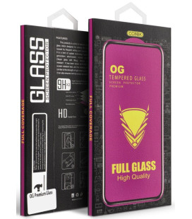 Juodas apsauginis grūdintas stiklas Apple iPhone 17 Pro / 18 Pro telefonui "OG 6D Premium Glass"