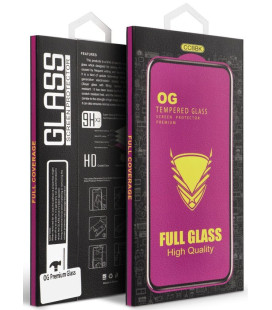 Juodas apsauginis grūdintas stiklas Xiaomi Redmi Note 14 4G / 5G telefonui "OG 6D Premium Glass"
