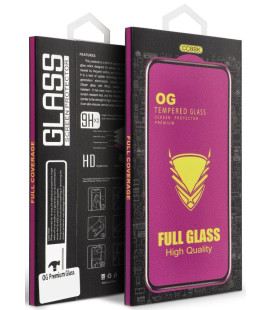 Juodas apsauginis grūdintas stiklas Samsung Galaxy S26 Plus telefonui "OG 6D Premium Glass"