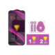 Juodas apsauginis grūdintas stiklas Apple iPhone 14 Pro telefonui "OG 6D Premium Glass"