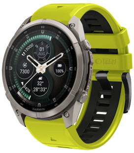 Žalia / juoda apyrankė Garmin Fenix 5X / 5X Plus / 6X / 6X Pro / 7X / 8 / 8 Pro / 9 / 9 Pro (51 mm) "Tech-Protect Iconband Pro"