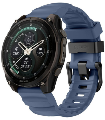 Mėlyna apyrankė Garmin Fenix 5X / 5X Plus / 6X / 6X Pro / 7X / 8 / 8 Pro / 9 / 9 Pro (51 mm) "Tech-Protect Motion"