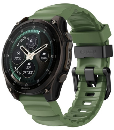 Žalia apyrankė Garmin Fenix 5X / 5X Plus / 6X / 6X Pro / 7X / 8 / 8 Pro / 9 / 9 Pro (51 mm) "Tech-Protect Motion"