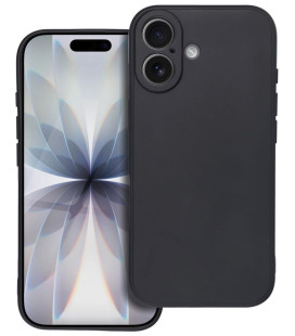 Juodas dėklas Apple iPhone 17 telefonui "Matt Case"