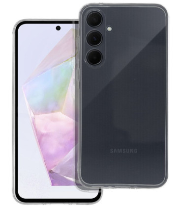 Skaidrus dėklas su kameros apsauga Samsung Galaxy A35 5G telefonui "Clear Case 2mm"