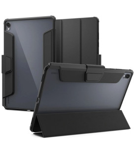 Juodas atverčiamas dėklas Samsung Galaxy Tab S12 Plus 12.6 planšetei "Spigen Ultra Hybrid PRO"