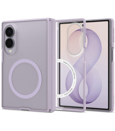 Levandos spalvos dėklas Samsung Galaxy Z Fold 8 telefonui "Spigen Airskin Zero Magsafe"