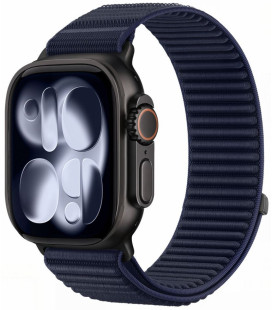 Mėlyna (Navy Blue) apyrankė Apple Watch 8 / 9 / 10 / 11 / 12 / SE / Ultra (44 / 45 / 46 / 49 mm) "Tech-Protect NylonLoop"